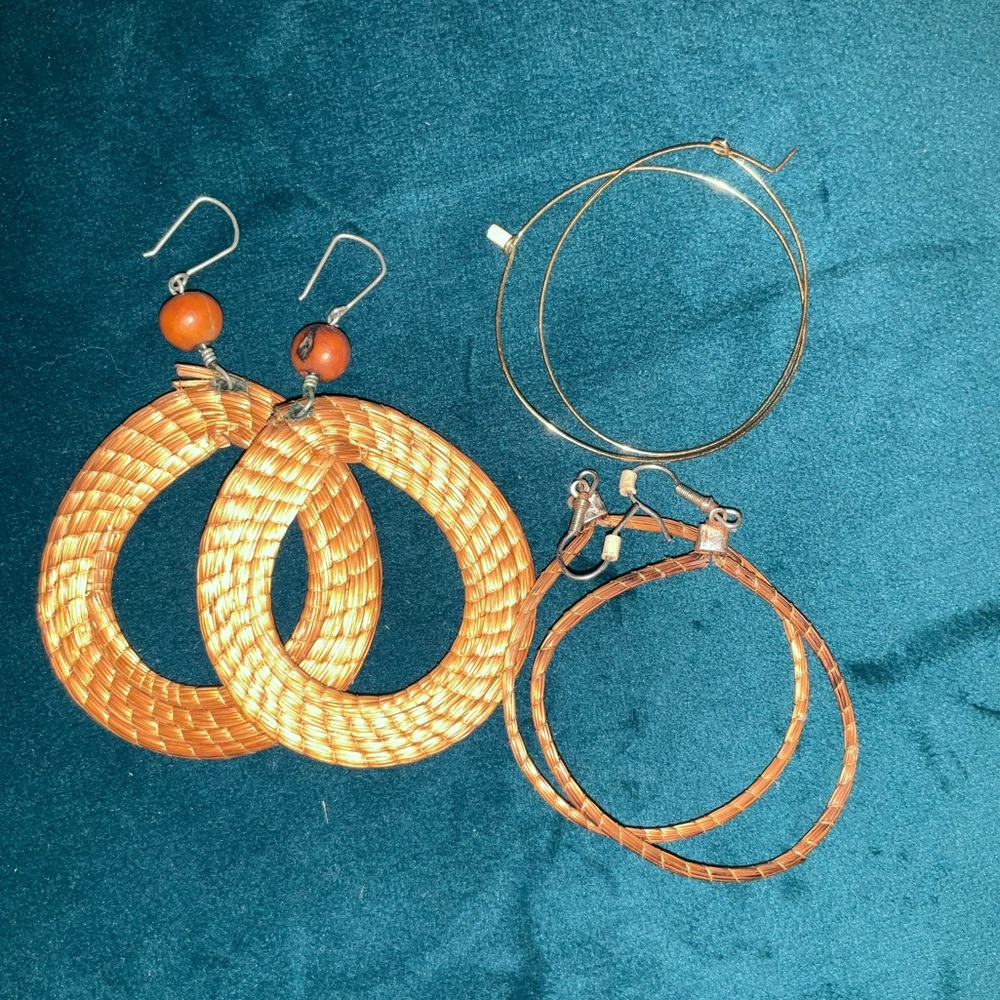 Natural Earring trio